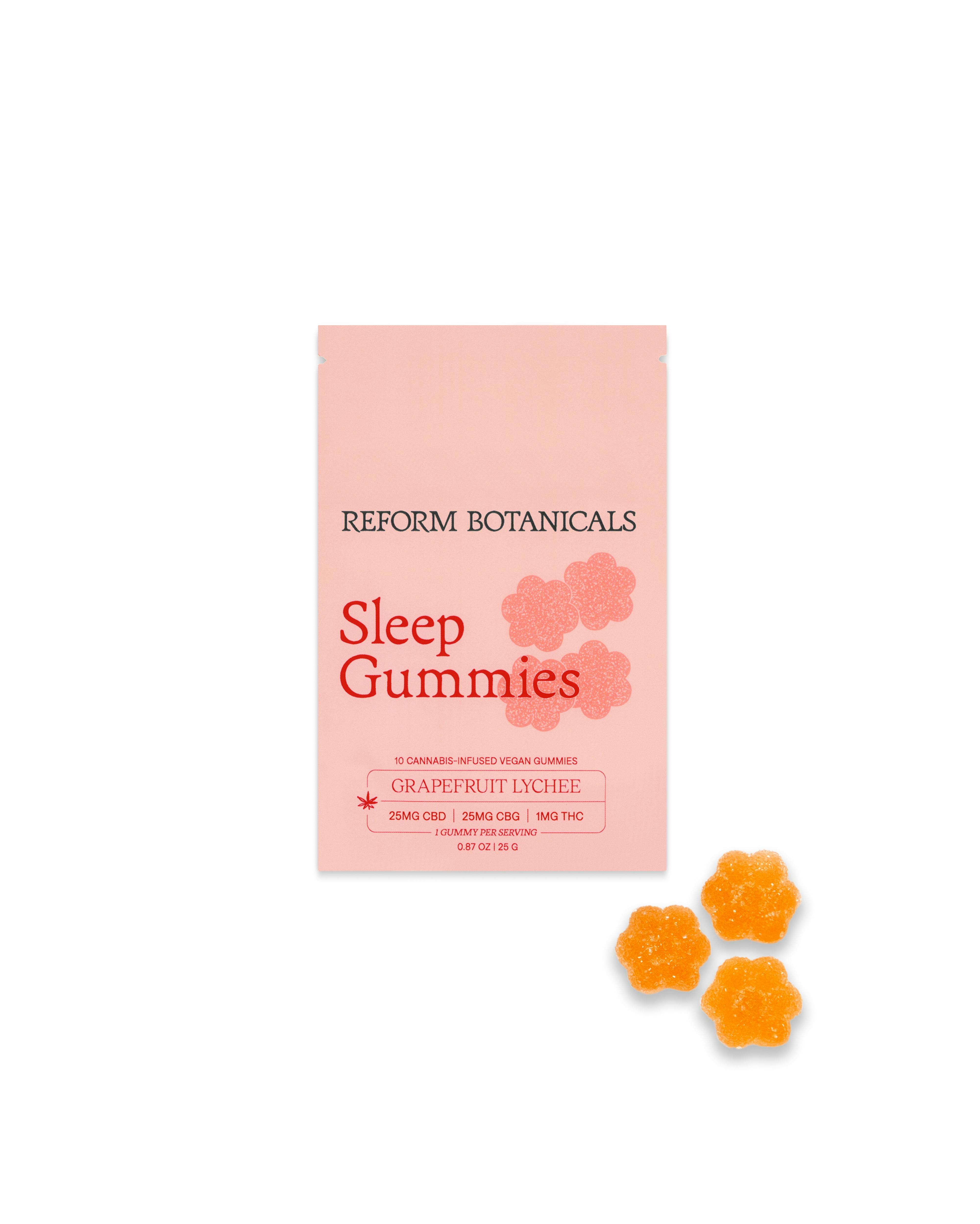 Reform | Botanicals Cbd Dominant Gummies Sleep Grapefruit Lych